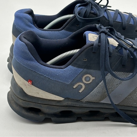 On Cloudrunner Mens 12.5 Shoes Blue Running Walking Gym Cushion Sneaker Comfort - Picture 4 of 12